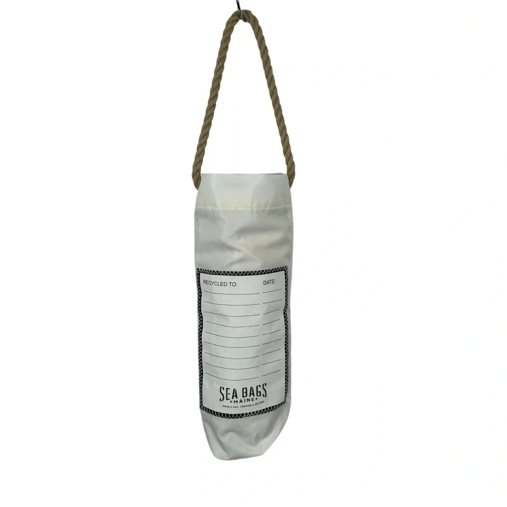 Sea Bags of Maine Lobster recycled sail wine bag red & white one of a kind 🦞RARE - Picture 5 of 11